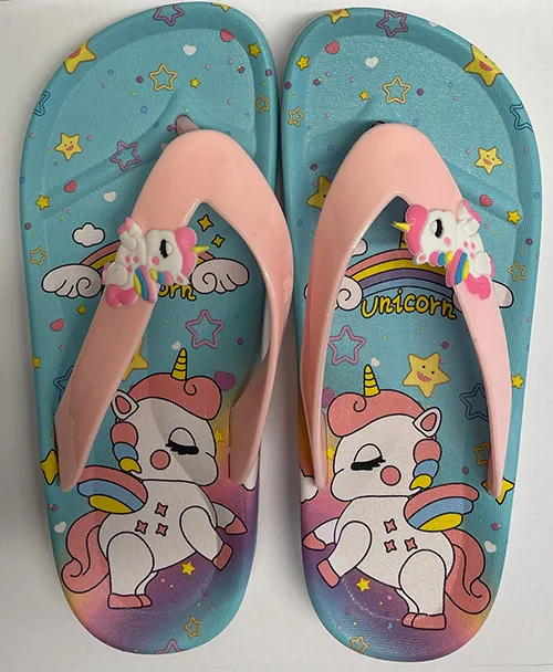 Infradito per bambini «Unicorn flipflop sandals Avslappede søte tegneserie flipflops for jente»