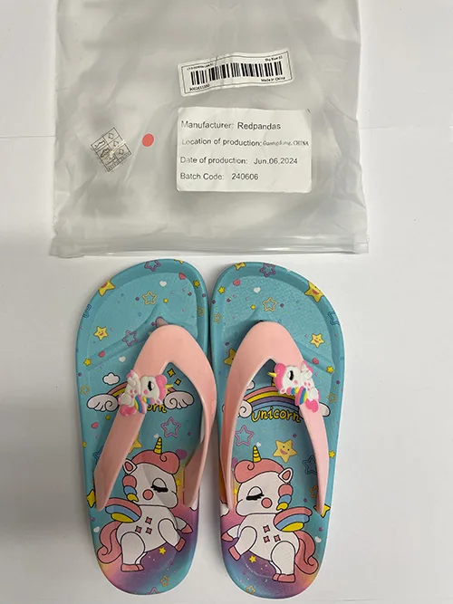 Infradito per bambini «Unicorn flipflop sandals Avslappede søte tegneserie flipflops for jente» — foto 2 dell'alert SR/01435/25