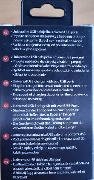 Caricatore di rete USB «Universal 2-ports USB Charger» — foto 4 dell'alert A12/01459/21