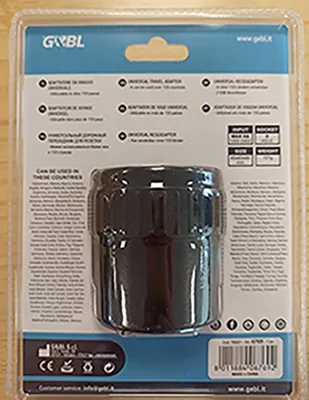 Adattatore da viaggio «Universal Multitravel Adapter» — foto 10 dell'alert A12/00682/23