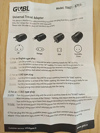 Adattatore da viaggio «Universal Multitravel Adapter» — foto 6 dell'alert A12/00682/23
