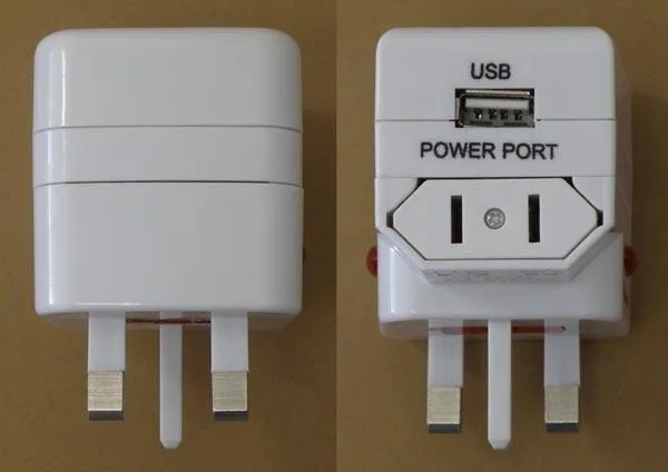 Adattatore per spina da viaggio con alimentatore USB «Universal Reiseadapter mit USB» — foto 1 dell'alert A12/0621/15