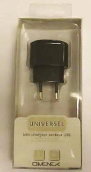 Alimentatore USB «Universel Mini Chargeur Secteur USB / USB Power Supply» — foto 1 dell'alert A12/0039/16