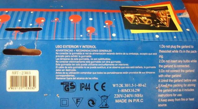 Catena di illuminazione &amp; #13; &amp; #13; «Unknown» — foto 3 dell'alert A12/0433/13