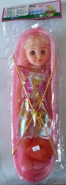 Bambola di plastica e bassinet «Unknown» (Abababy)