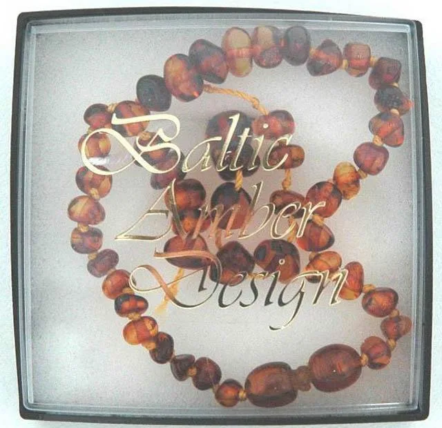 Collana di dentizione bambino ambra «Unknown» (Baltic Amber Design)