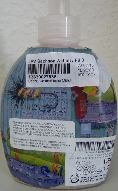 Sapone per le mani «Unknown» — foto 1 dell'alert A12/1308/13