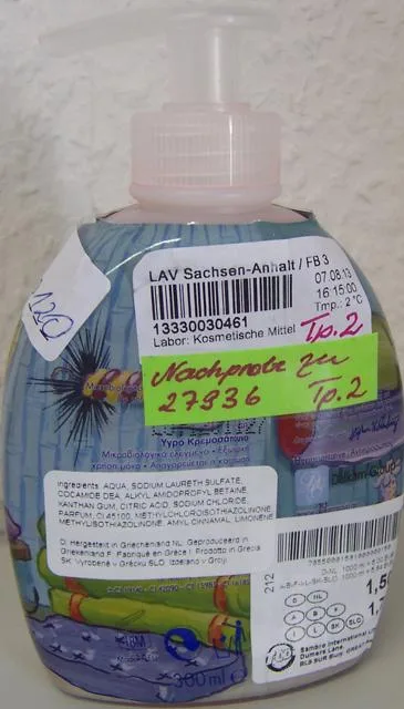 Sapone per le mani «Unknown» — foto 2 dell'alert A12/1308/13