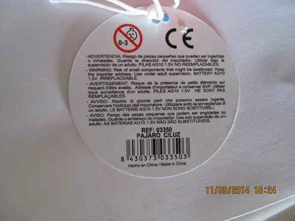 Giocattolo di plastica «Unknown» — foto 2 dell'alert A12/0022/15
