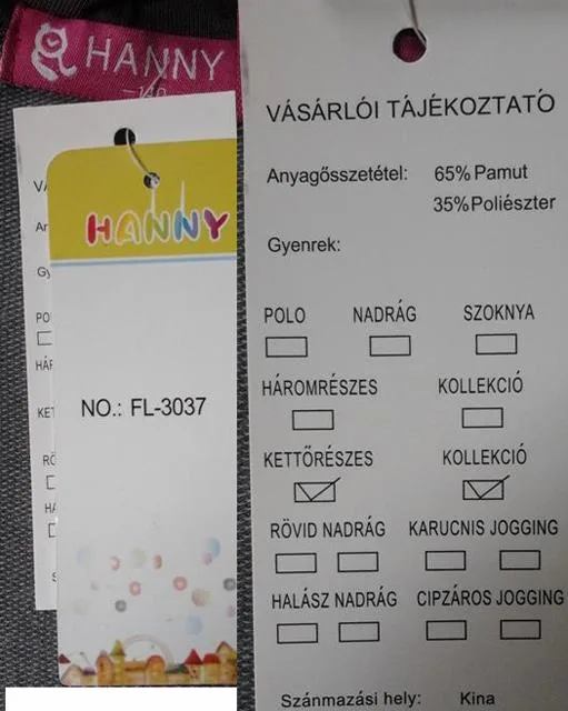 Abbigliamento per bambini «Unknown» — foto 2 dell'alert A12/1284/13
