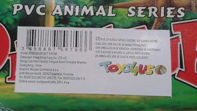 Giocattolo di plastica dinosauro «Unknown» (Toys4us)