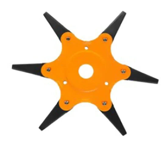 Attacco di taglio a flail per decespugliatrice «Upgrade Orange 6 Steel Blades Razor 65Mn Lawn Mower Eater Trimmer Head Grass Brush Cutter» — foto 1 dell'alert A12/01286/20