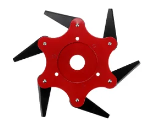 Attacco di taglio a falda per spazzole. «Upgrade Trimmer Head 65Mn 6 Teeth Blade Trimmer Head Brush Cutter Blade for Lawnmower» — foto 1 dell'alert A12/01303/20