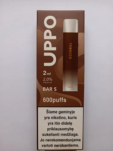 Sigaretta elettronica usa e getta «UPPO Tobacco» — foto 1 dell'alert A12/00053/24