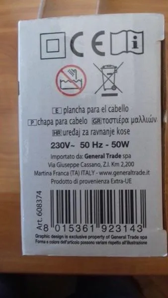 Raddrizzatore per capelli «Uređaj za ravnjanje kose» — foto 3 dell'alert A12/0127/18