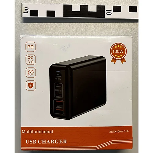 Caricabatterie USB C «USB C Ladegerät 100W, USB C Netzteil 5 Ports mit Schalter, GaN PD 45W Laptop Port, Gefle…» — foto 1 dell'alert SR/02990/25