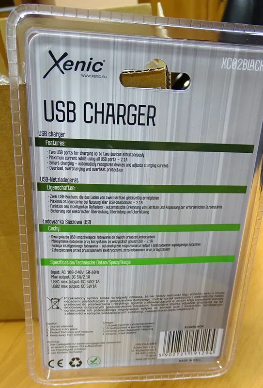 Caricabatterie USB «USB Charger» — foto 2 dell'alert A12/00354/20