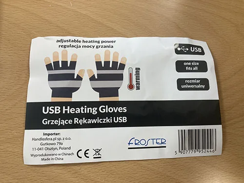 Guanti riscaldati «USB Heating gloves» — foto 3 dell'alert A12/02950/23