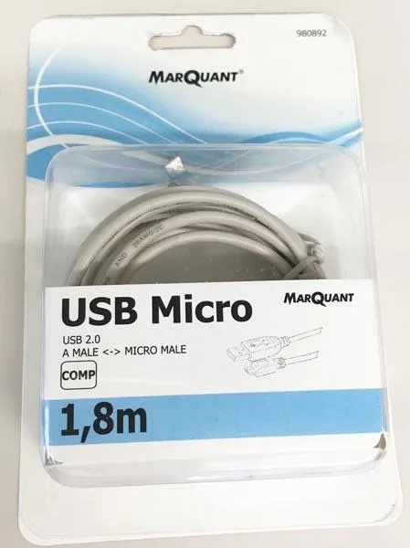 Cavo USB «USB mikro 1,8m» — foto 2 dell'alert A12/0854/16