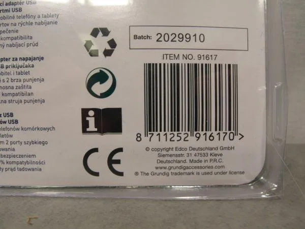 Caricabatterie USB «USB POWER ADAPTOR» — foto 4 dell'alert A12/0165/18