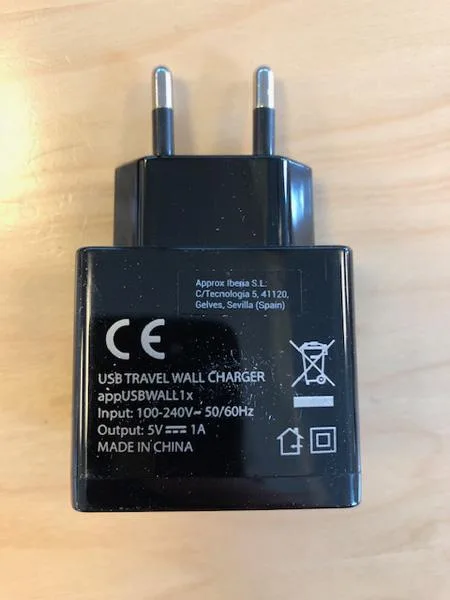 Caricabatterie USB «USB Travel Wall Charger» — foto 2 dell'alert A12/1166/19