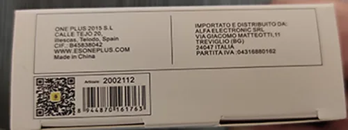 Adattatore da viaggio «USB Wall charger One Plus A6175» — foto 6 dell'alert A12/00272/23