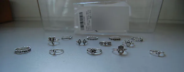Set di anelli «Ushiny Boho Opal Fingerringe Siver Moon Joint Knöchelringe Geschnitzte Fatima Handring S…» — foto 4 dell'alert INFO/00076/22
