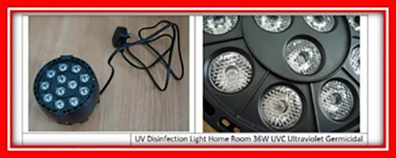 Luce UV portatile «UV Disinfection Light Home Room 36W UVC Ultraviolet Germicidal Sterilizing Lamps» — foto 1 dell'alert A12/00961/20