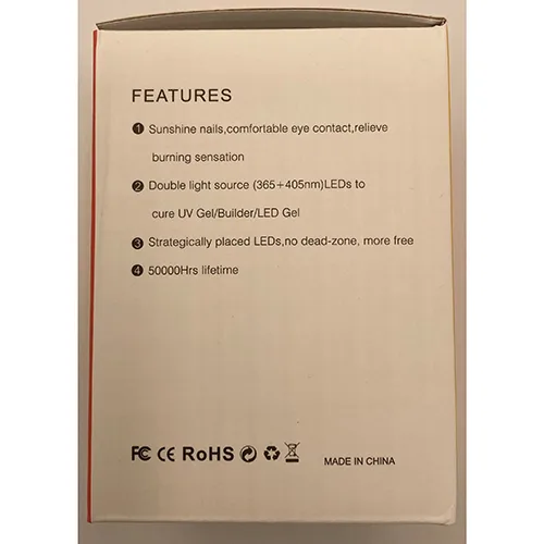 Lampada UV del chiodo del LED «UV LED nail lamp» — foto 4 dell'alert SR/01855/25