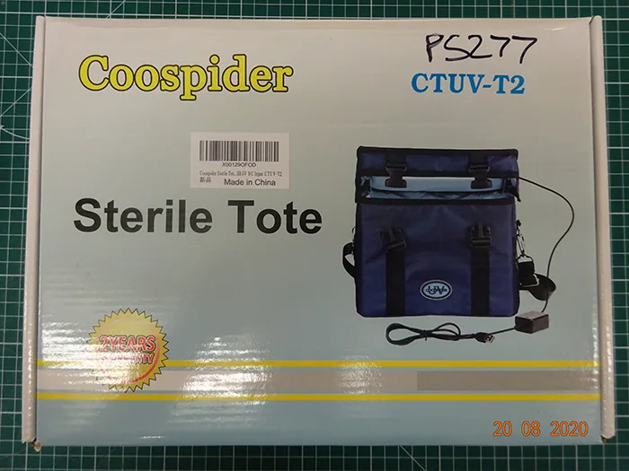 Borsa sterilizzatore UV «UV Tote Bag Steriliser» — foto 1 dell'alert A11/00119/20
