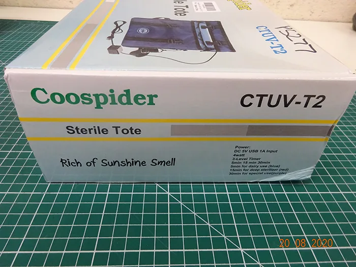 Borsa sterilizzatore UV «UV Tote Bag Steriliser» — foto 3 dell'alert A11/00119/20