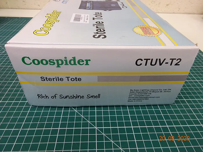 Borsa sterilizzatore UV «UV Tote Bag Steriliser» — foto 5 dell'alert A11/00119/20