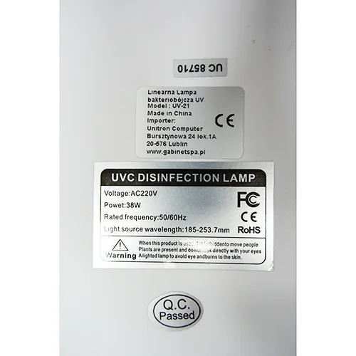 Lampada UV «UVC Lamp MINI STYLE» — foto 2 dell'alert A12/02654/24