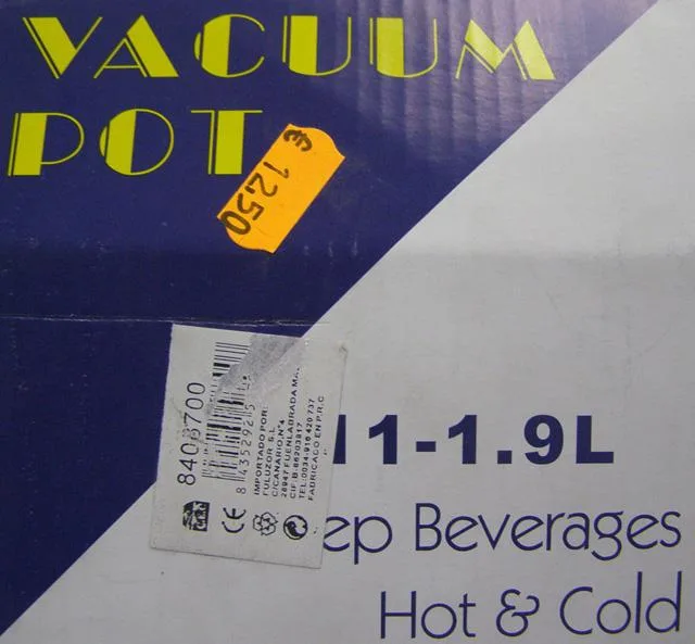 Thermos flask con pompa «Vacuum Pot» — foto 1 dell'alert A12/0010/14