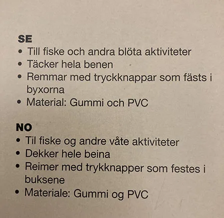 Stivali da trampoliere «Vadarstövlar» — foto 3 dell'alert A12/01816/21