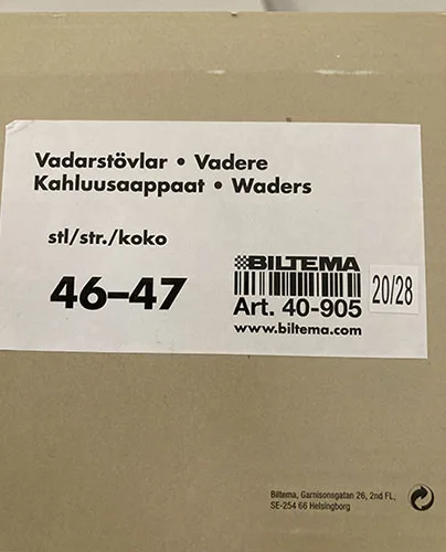 Stivali da trampoliere «Vadarstövlar» — foto 4 dell'alert A12/01816/21