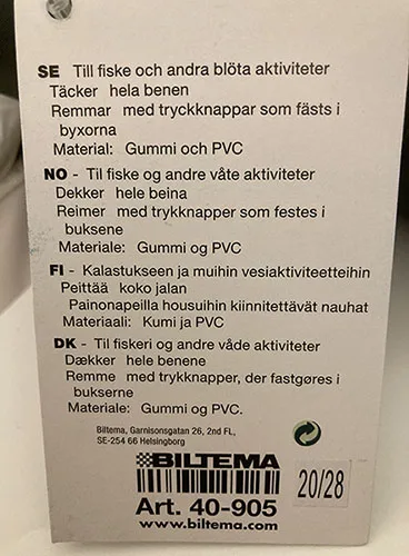 Stivali da trampoliere «Vadarstövlar» — foto 5 dell'alert A12/01816/21