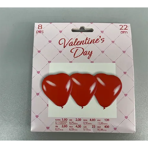 Palloncini «Valentine’s Day balloons» (Poundland/Dealz)