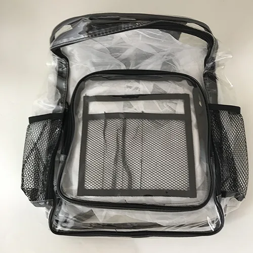 Sacchetto per fotocamera in plastica trasparente «VALICLUD kraftig klar ryggsäck stadion godkänd transparent tygväska PVC stor kapacitet» — foto 1 dell'alert A12/00279/22