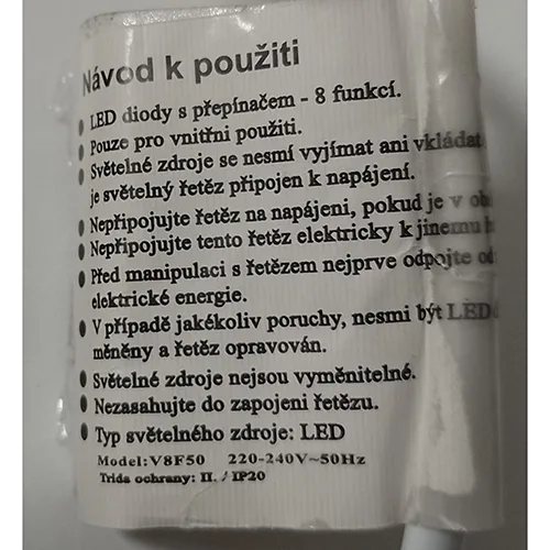 Catena di illuminazione «Vánoční světelný řetěz» — foto 4 dell'alert OR/00109/25