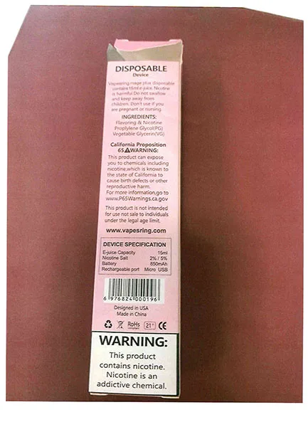 Sigaretta elettronica usa e getta «Vapespring Mega plus cotton candy» — foto 3 dell'alert A12/01493/22
