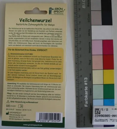 Giocattolo per dentizione «Veilchenwurzel "Natürliche Zahnungshilfe für Babys" Grünspecht»