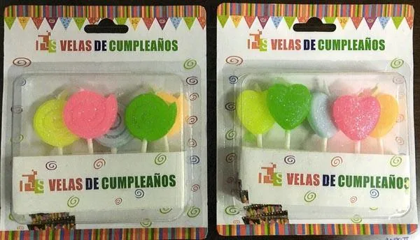 Candele decorative «Velas de Cumpleanos ('Birthday candles')» (RS)