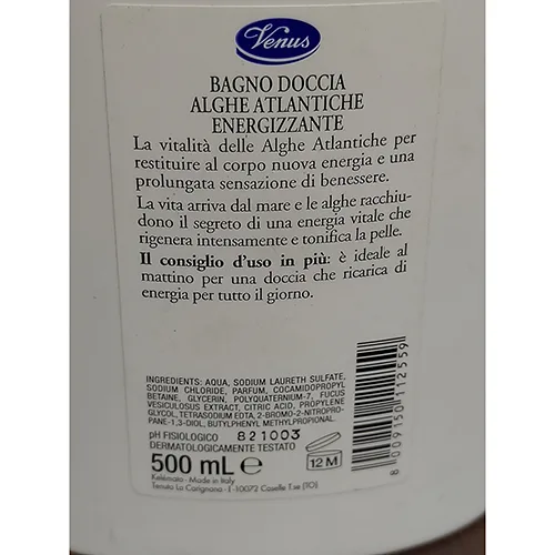 Bagnoschiuma «Venus alghe atlantiche» — foto 2 dell'alert A12/02171/24