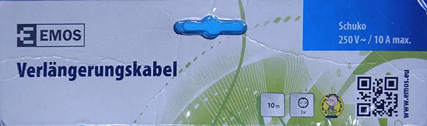 Cavo di prolunga «Verlängerungskabel /Hosszabbító elosztó» (EMOS)