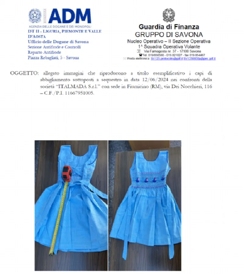 Vestito per bambini — foto 3 dell'alert INFO/00094/24