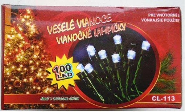 Catena di illuminazione «Vianocne lampicky 100 LED» — foto 1 dell'alert A12/0697/18