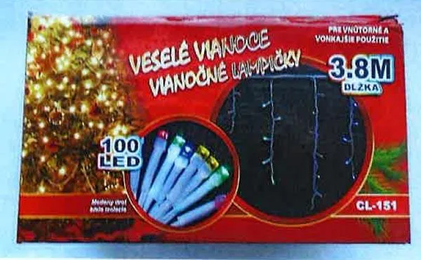 Catena di illuminazione «Vianocne lampicky 100 LED» — foto 3 dell'alert A12/0725/18