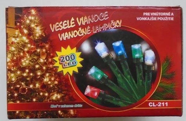 Catena di illuminazione «Vianocne lampicky 200 LED» — foto 2 dell'alert A12/0698/18