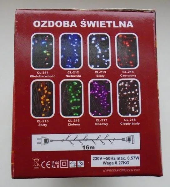 Catena di illuminazione «Vianocne lampicky 200 LED» — foto 4 dell'alert A12/0698/18